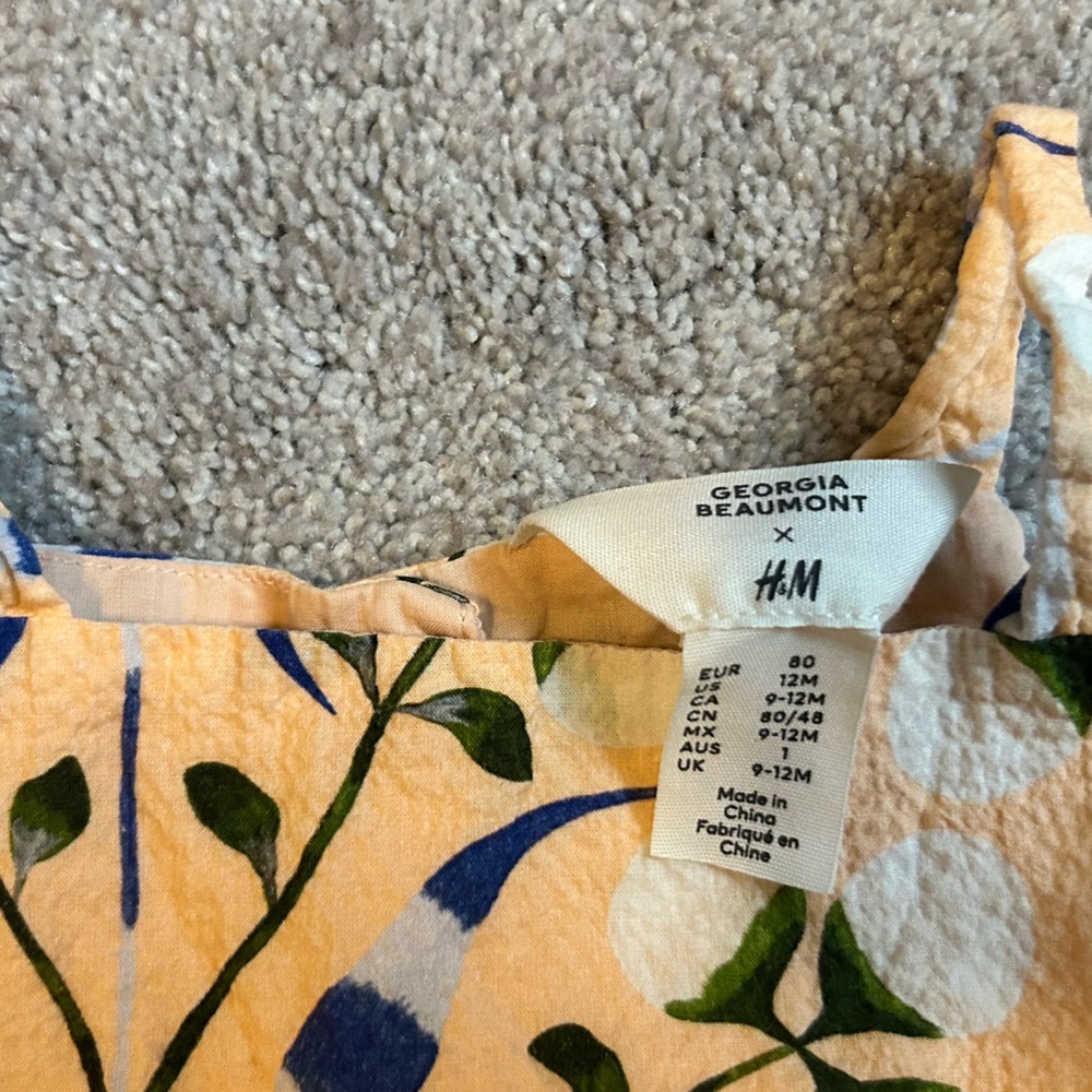 H&M x Georgia Beaumont Seersucker Dress - 12 months - Picture 5 of 7